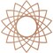 Ekena Millwork Eleanor Wood Fretwork Pierced Ceiling Medallion, Cherry, 16"OD x 6 1/8"ID x 1/4"T CMWP16X16X0250EACH - alternate 2